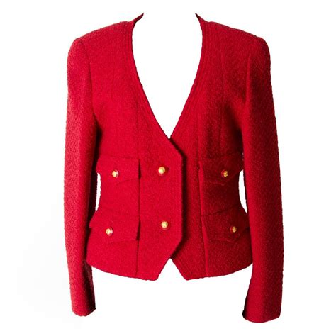 chanel red jacket|Chanel jacket cost.